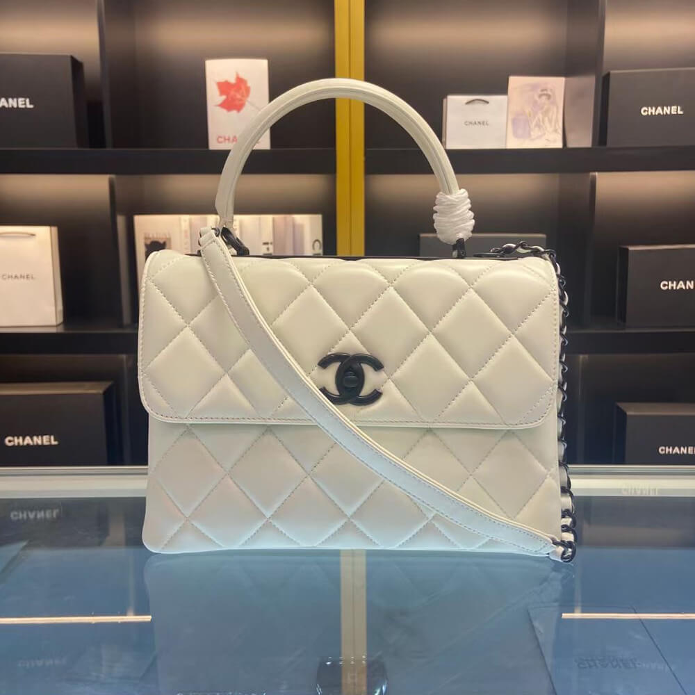 LARGE FLAP BAG WITH TOP HANDLE