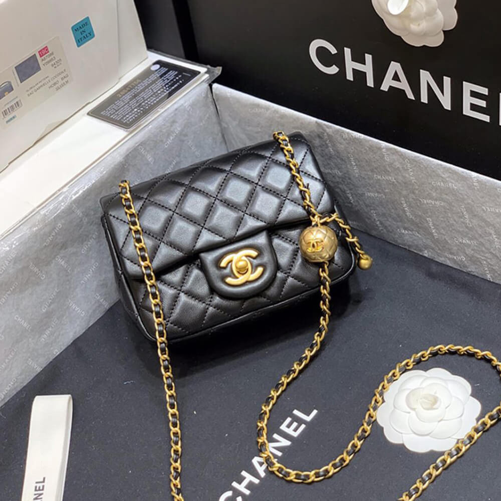 Ch*el pearl crush bag