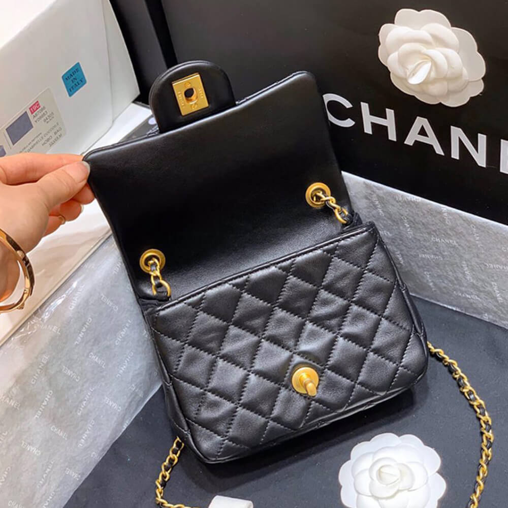 Ch*el pearl crush bag