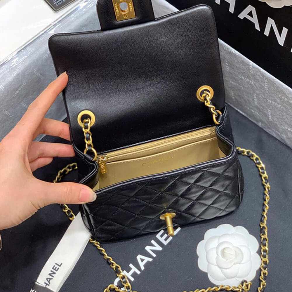 Ch*el pearl crush bag