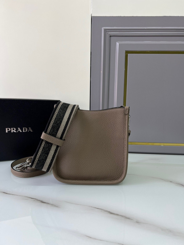 Pra*a leather mini shoulder bag