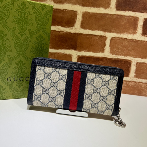 G*u*i ophidia gg zip around wallet