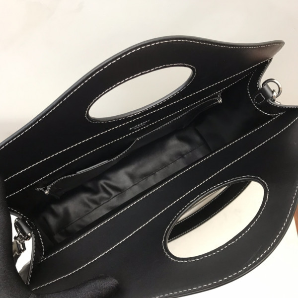 B**rry medium two-tone canvas and leather pocket tote