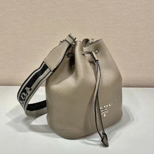 Pra*a  leather bucket bag