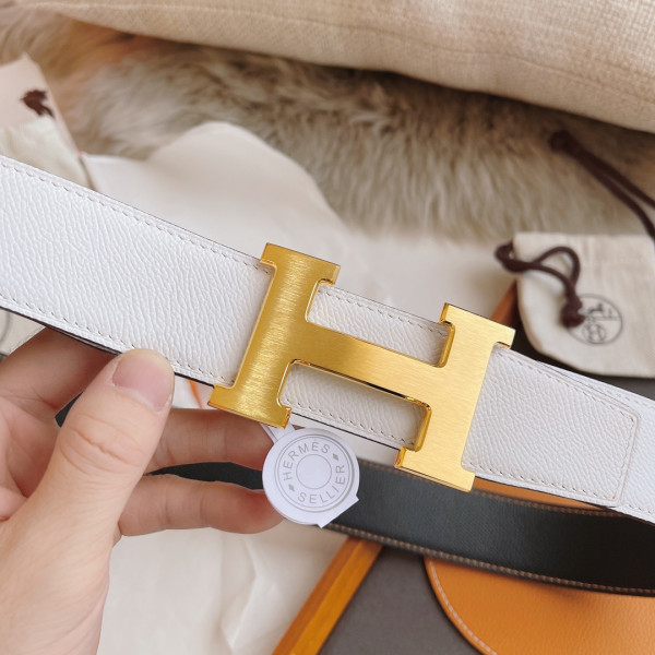 H**mes belt-silver/gold