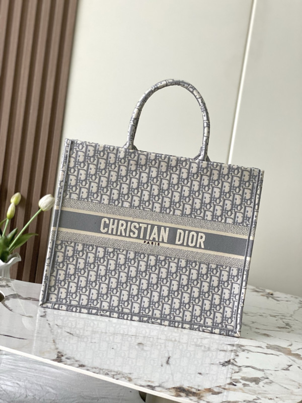 Large Diro Book Tote Grey-42cm
